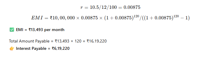 Example EMI Calculation