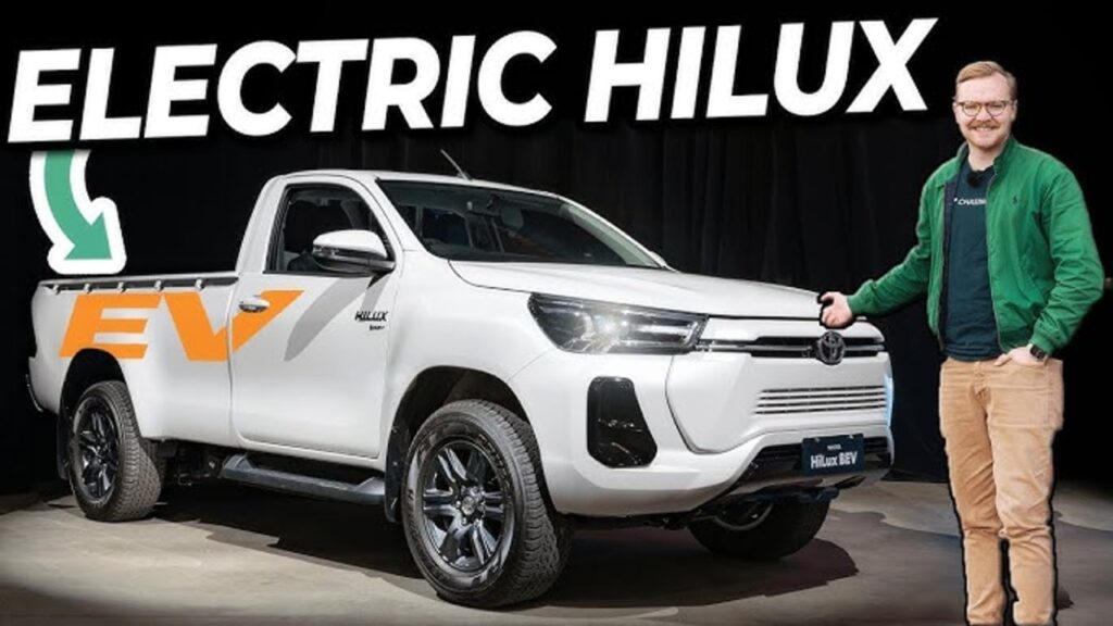 HiLux EV Futuristic Dual-Cab Pickup with Stylish Design